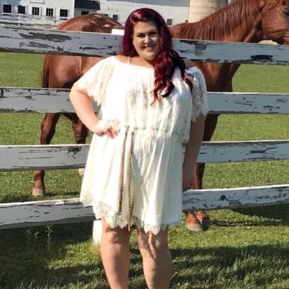 Torrid Insider Lace Cold Shoulder Romper 4x - Picture 8 of 8